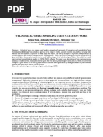 Download Cylindrical gears modeling using CATIA software by avencl SN13490939 doc pdf