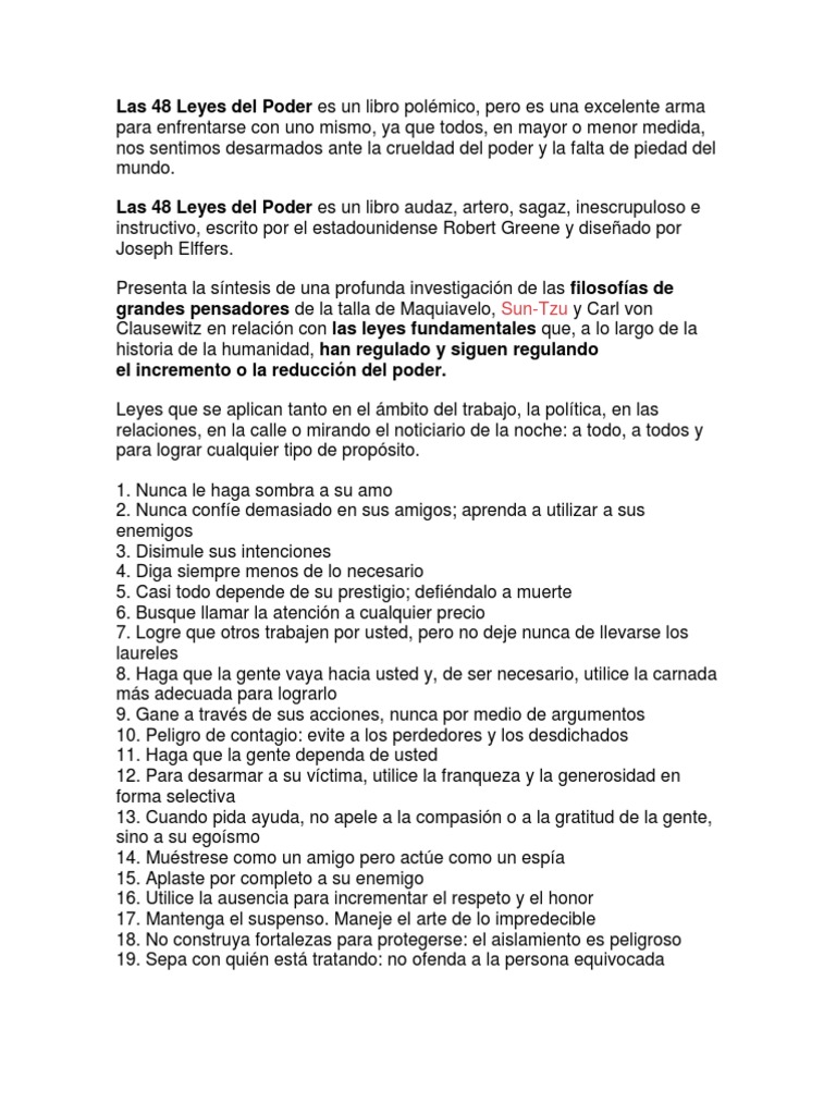 Resumen Las 48 Leyes Del Poder - 1695688241