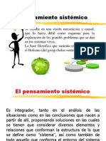 Ingenieria de Sistemas Pensamiento Sisstematico