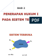 Bab II-3 Penerapan Hukum I Pada Sistem Terbuka