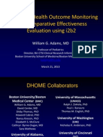 Distributed Health Outcome Monitoring and Comparative Effectiveness Evaluation Using i2b2