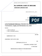 In The Hon'Ble Supreme Court of Indicana: Advisory Jurisdiction