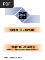 Download Target ISI Journals-HOW TO WRITEPUBLISH ISI PAPERS By Dr Nader Ale Ebrahim by Nader Ale Ebrahim SN134927730 doc pdf