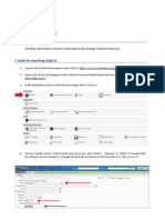 Student Information System (International Exchange Student Manual)