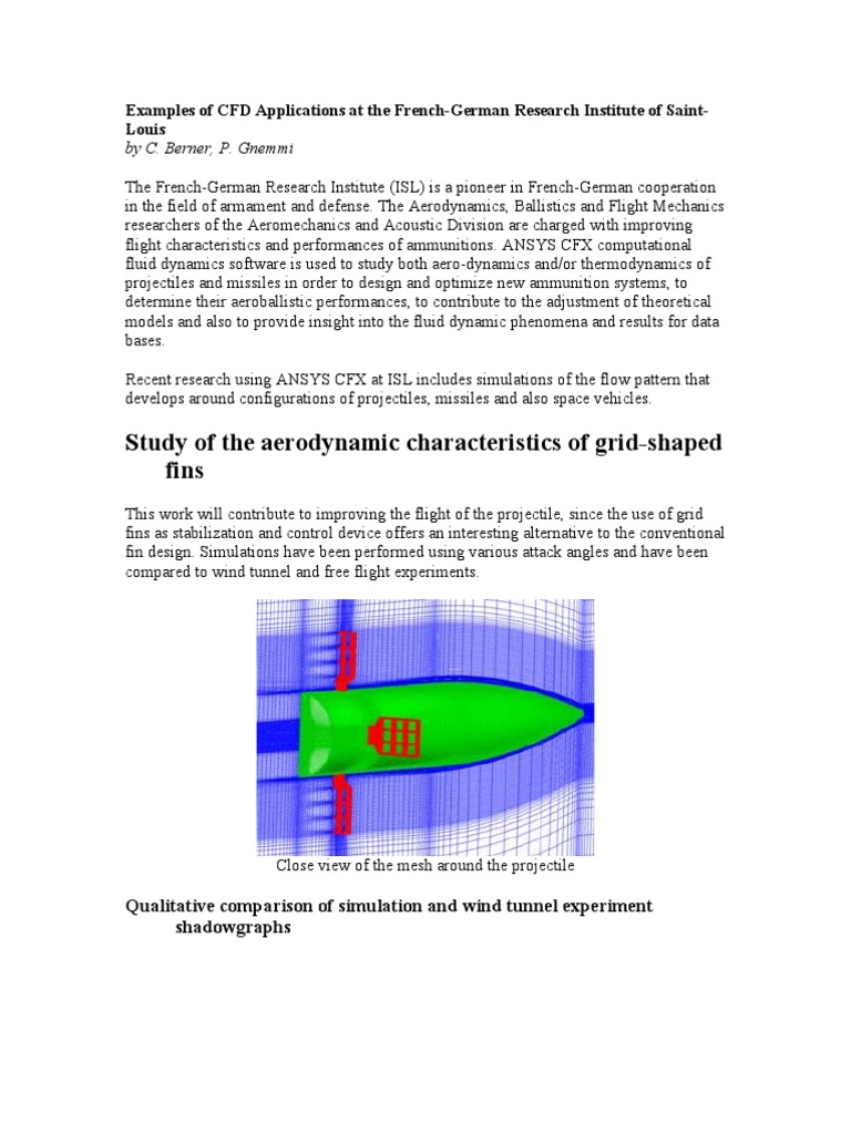 CFD Applications in Defense Research | PDF