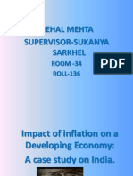 Impact of Inflation On A Developing Economy