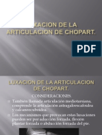 Luxacion de La Articulacion de Chopart