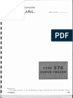 Tektronix 576 Curve Tracer Operation and Service Manual