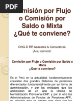 El Nuevo Esquema de Comisiones en Las AFP's.