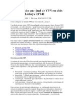 Configurando Um Túnel de VPN em Dois Routers Da Linksys RV042