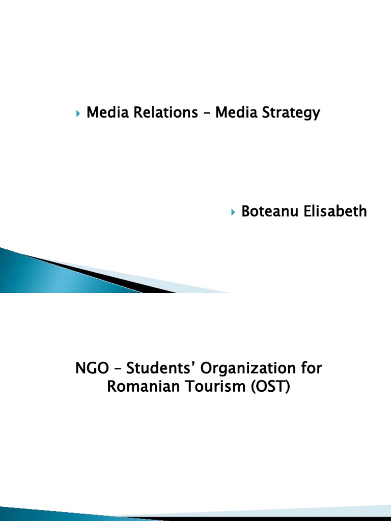 Media Relations - Media Strategy | PDF | Social Science