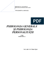Psihologie Generala Si Psihologia Personalitatii