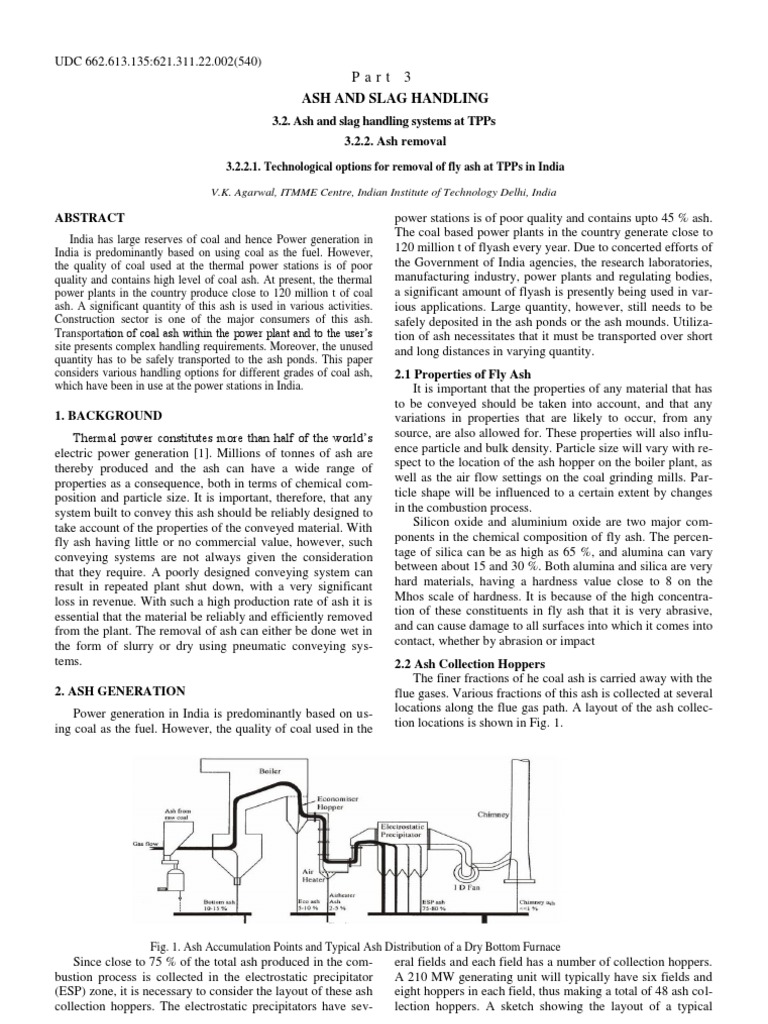 3221technological Options For Removal of Fly Ash at TPPs in India | PDF ...
