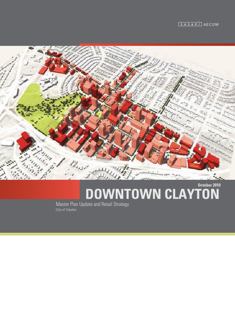 Downtown Clayton Retail Master Plan PDF Street Retail 1