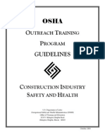 OSHA Outreach Training Program Guidelines