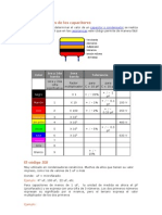 Código de Colores de Los Capacitores