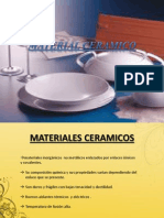 MATERIAL CERAMICO Ciencia de Los Materiales Diapositivas