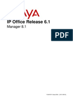 Avaya IP Office Release 6.1 Manager 8.1