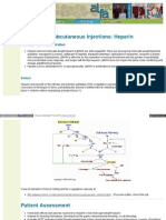 Subcutaneous Injections - Heparin