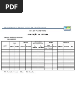 Grelha de avaliação da leitura