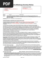 OPPT Courtesy Notice (Paper Action - Schriftverkehr - German