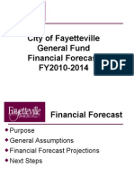 City of Fayetteville General Fund Financial Forecast FY2010-2014