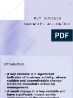 Key Success Variables As Control Indicators Chapter 2