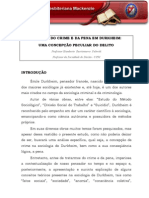 A teoria do crime e da pena em Durkheim