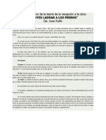 Análisis de la teoría de la recepción en 'No oyes ladrar a los perros' de Juan Rulfo