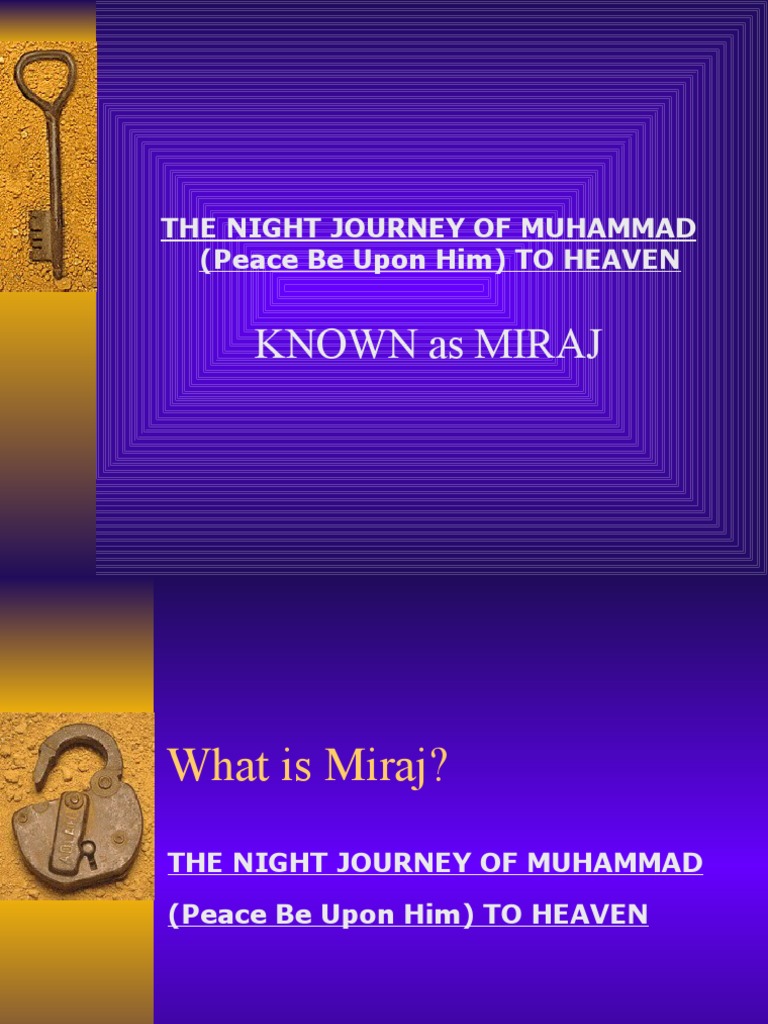 THE NIGHT JOURNEY OF MUHAMMAD (Peace Be Upon Him) TO HEAVEN | PDF ...