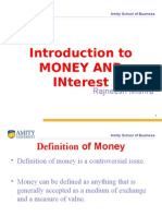 Introduction To Money and Interest: Rajneesh Mishra