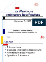 Data Warehousing Architecture Best Practices