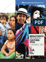 Resultados Cultura Viva 2012
