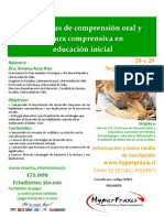 Afiche Estrategias de Comprension Oral y Lec Comprens en Educ Inicial