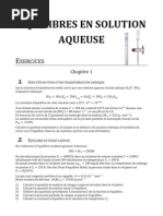 TD Chimie des Solutions : Exercices Corrigés | PDF