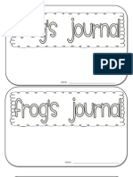 Frog and Toad Journal