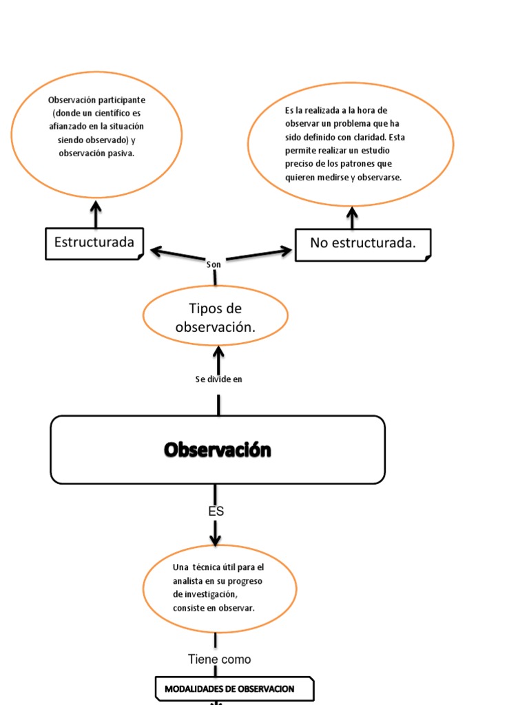 Mapa Conceptual De Observacion Pdf