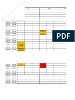 Horario Fac. Psicología 4 Ciclo