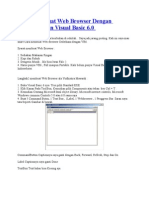 Cara Membuat Web Browser Dengan Menggunakan Visual Basic 6