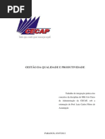 Projeto de Pesquisa Curso Pos CECAP