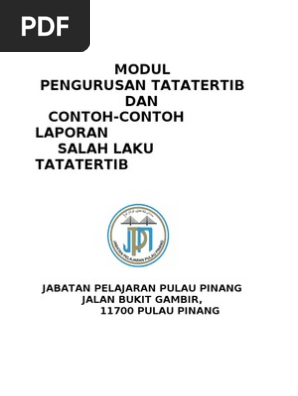 Modul Pengurusan Tatatertib Pdf