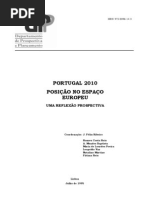 PORTUGAL 2010, POSIÇÃO NO ESPAÇO EUROPEU - VISÃO PROSPETIVA [DPP - 1995]