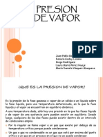 Presion de Vapor