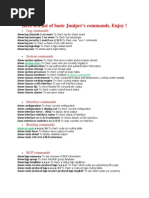 Cisco and Juniper Commands Cheat Sheet | PDF | Internet Protocols ...