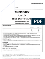 (Chemistry) 2012 STAV Unit 3 Exam PDF