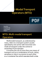 Multi-Modal Transport Operators (MTO)