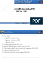 KEBIJAKAN ANGGARAN KEMENKEU th 2013