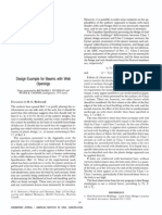 Discussion Design Example for Beams With Web Openings