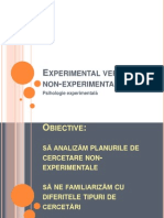 Curs Psihologie Experimentala 4 - Exp Vs Non-Exp