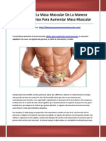 Dietas para Aumentar Masa Muscular